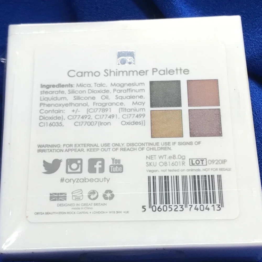 ❤️ NEW! Oryza Beauty Camo Shimmer Eyeshadow